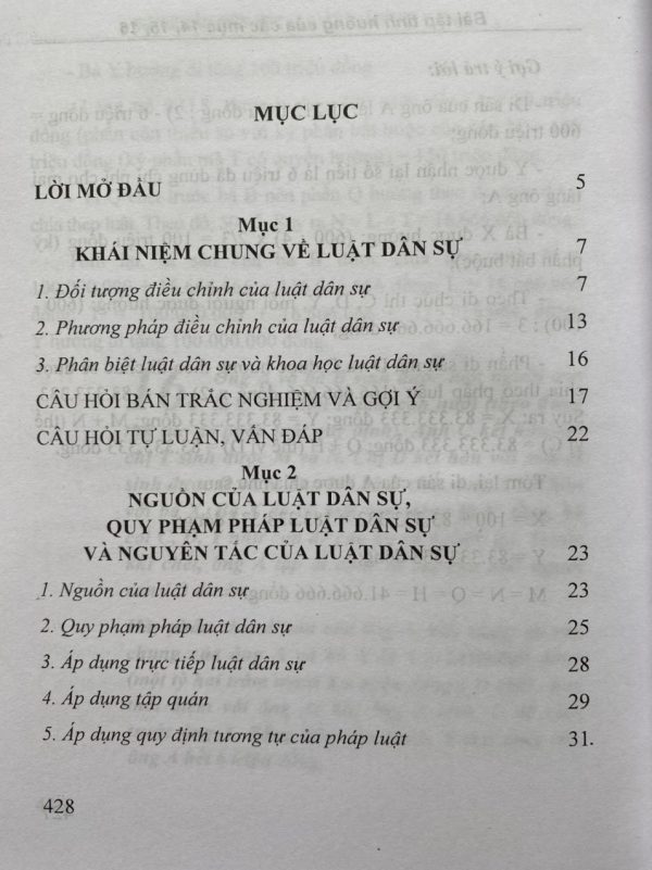 Hướng Dẫn Môn Học Luật Dân Sự Tập 1