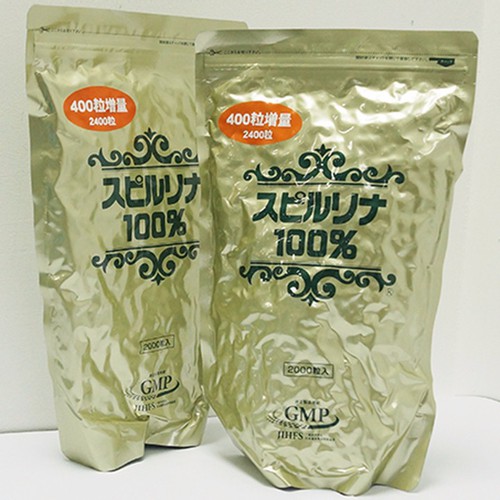 Tảo xoắn Spirulina Algae dạng túi 2400 viên Nhật Bản