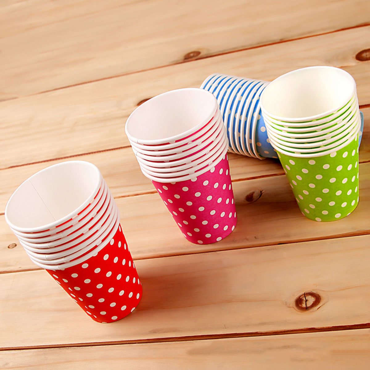 Set 6 Cốc Sinh Nhật Ly Giấy Sinh Nhật Chấm Bi