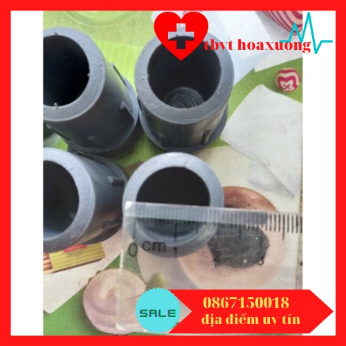 [giá tốt] Đế cao su nạng inox Việt Nam-1 đôi