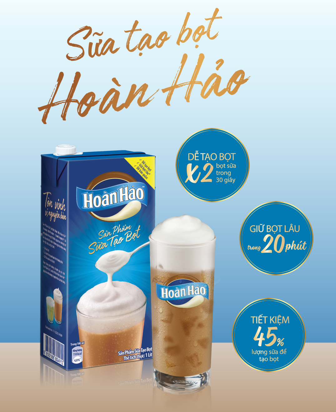 Sữa Đặc Hoàn Hảo, hương Vị Sữa Chuẩn Pha Cà Phê- B050