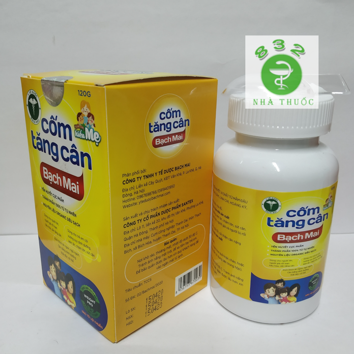 Cốm tăng cân Bạch Mai - Giúp tăng cường sức đề kháng