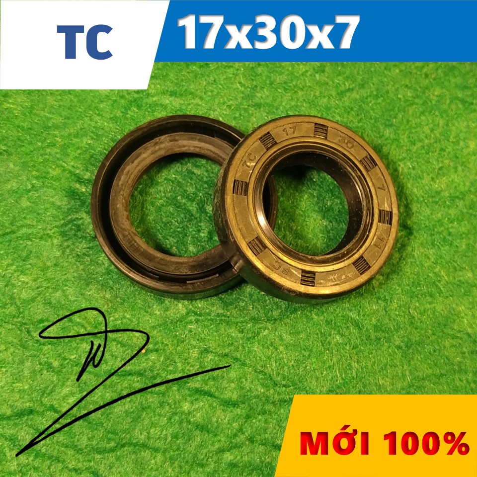 Phớt dầu TC 17x30x7   (Chắn dầu / lò xo / Phớt ben / Oil seal TC 17*30*7)