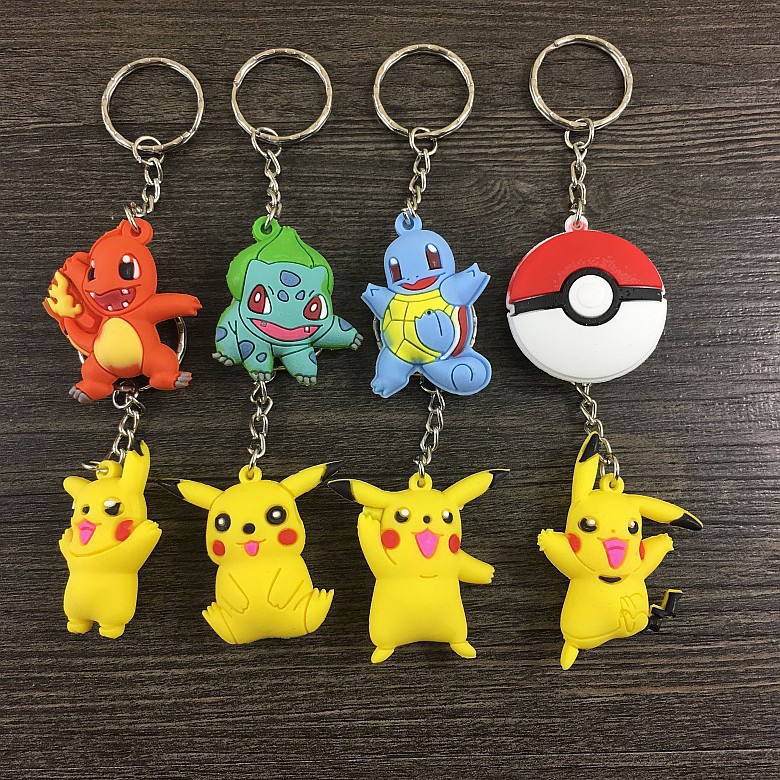 Móc khóa pokemon pikachu pokemon ball dễ thương