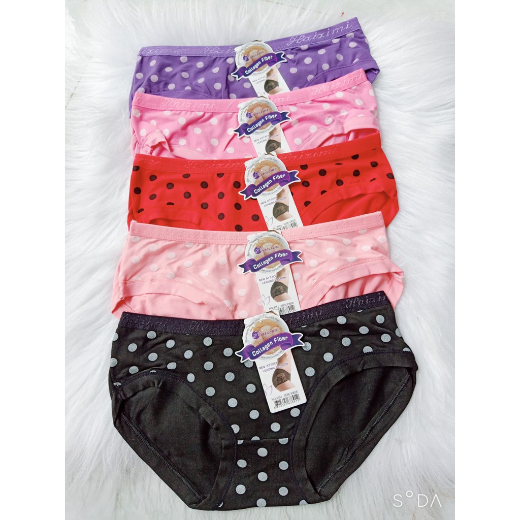 COMBO 10 QUẦN LÓT NỮ CHẤM BI 30-45KG