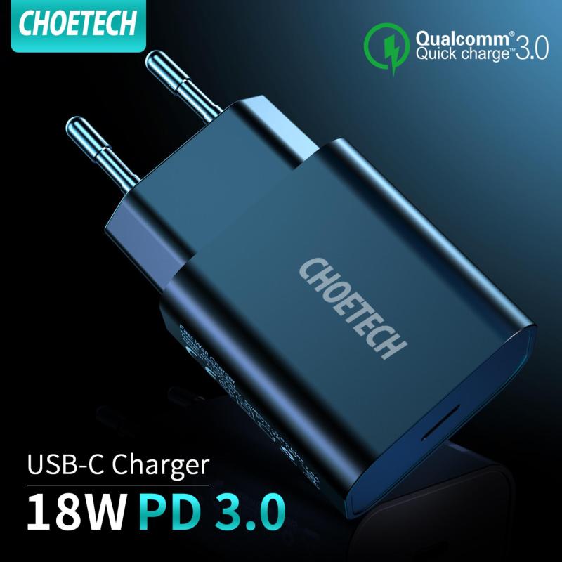 CHOETECH củ sạc nhanh củ sạc PD củ sạc TYPE C USB C Charger18W Power Delivery Type C Wall Charger USB-C Power Adapter