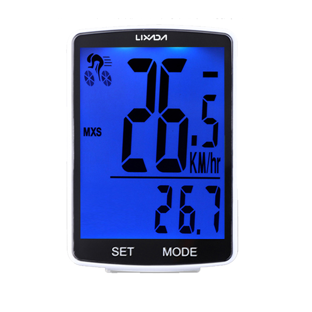 Multifunctional LCD Screen Bicycle Computer Wireless Bike Rainproof Speedometer Odometer Cycling 2.8inch Waterproof
