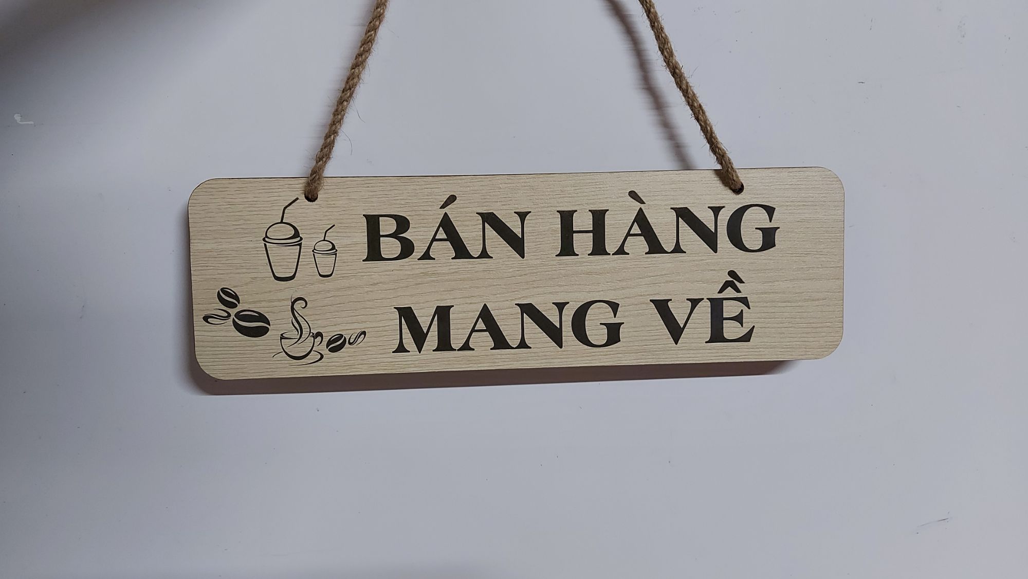 Bảng gỗ Bán Hàng Mang Về Size L