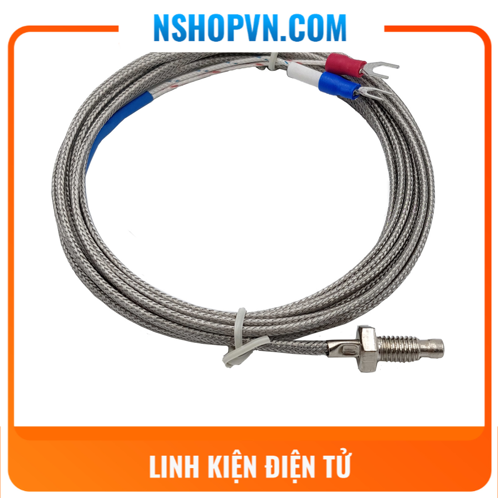 Dây Cảm Biến Nhiệt Độ Loại K 500°C dài 1 mét - 2 mét - 3 mét