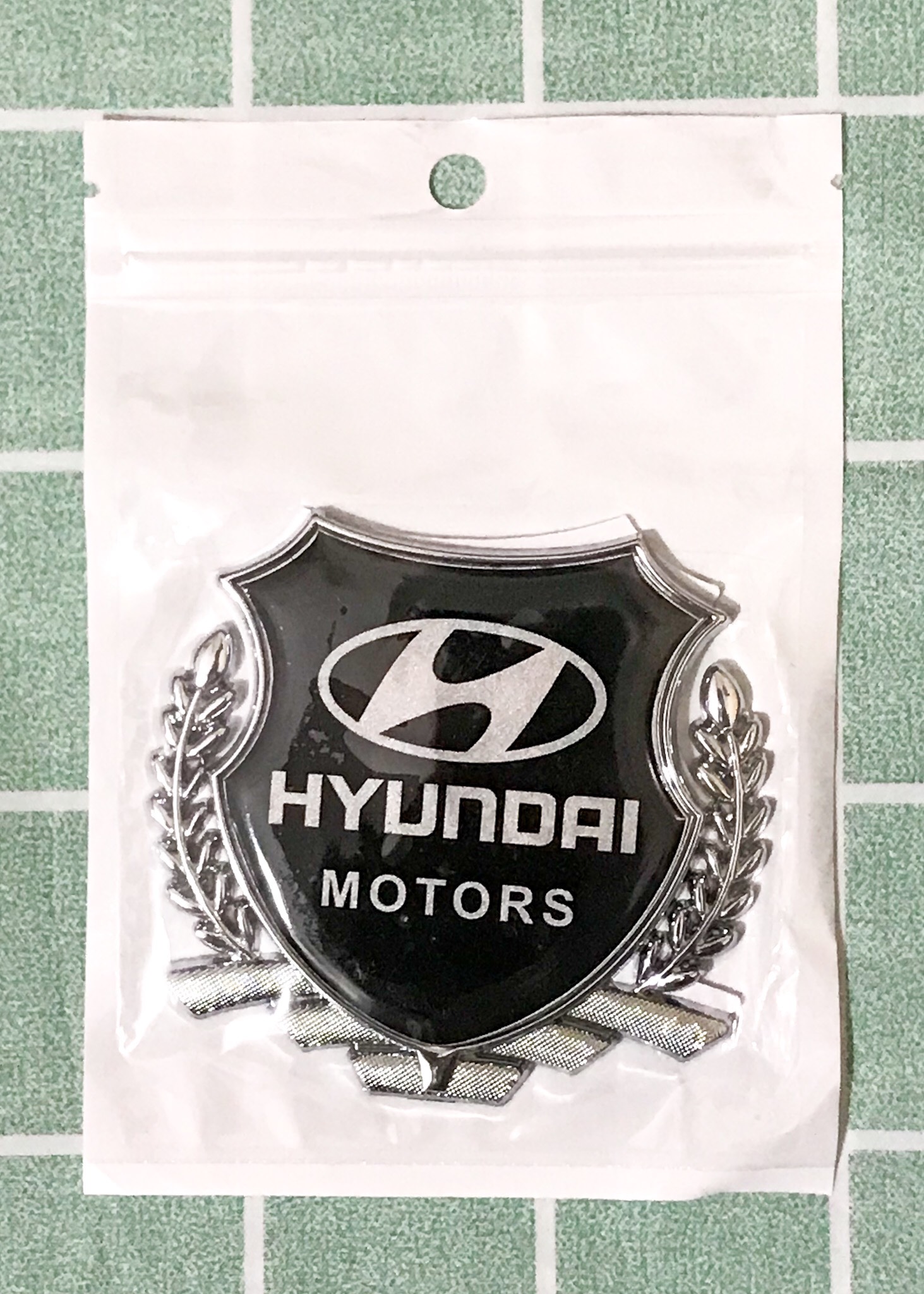 Tem Logo Bông Lúa Viền Bạc - Xe Ô Tô Honda