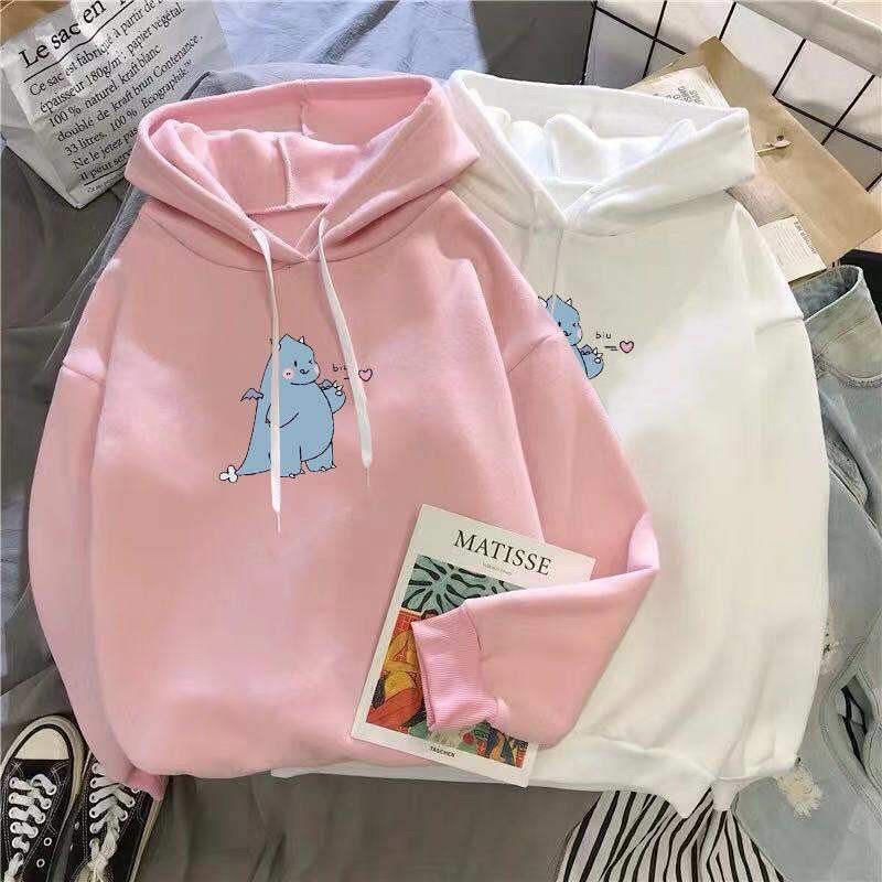 Áo Hoodie Hình khủng long bắn tim siêu Cute , áo khoác nỉ nam nữ siêu dễ thương