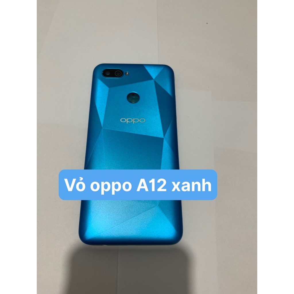 bộ vỏ oppo A12 full đồ zin hãng(kính cam,lưng, sườn .phím bấm)