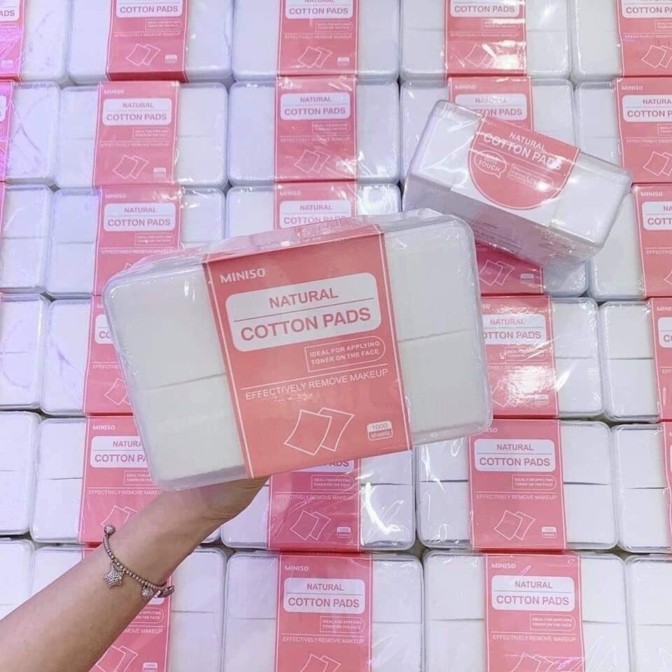 [HCM]Bông tẩy trang miniso Nhật Bản