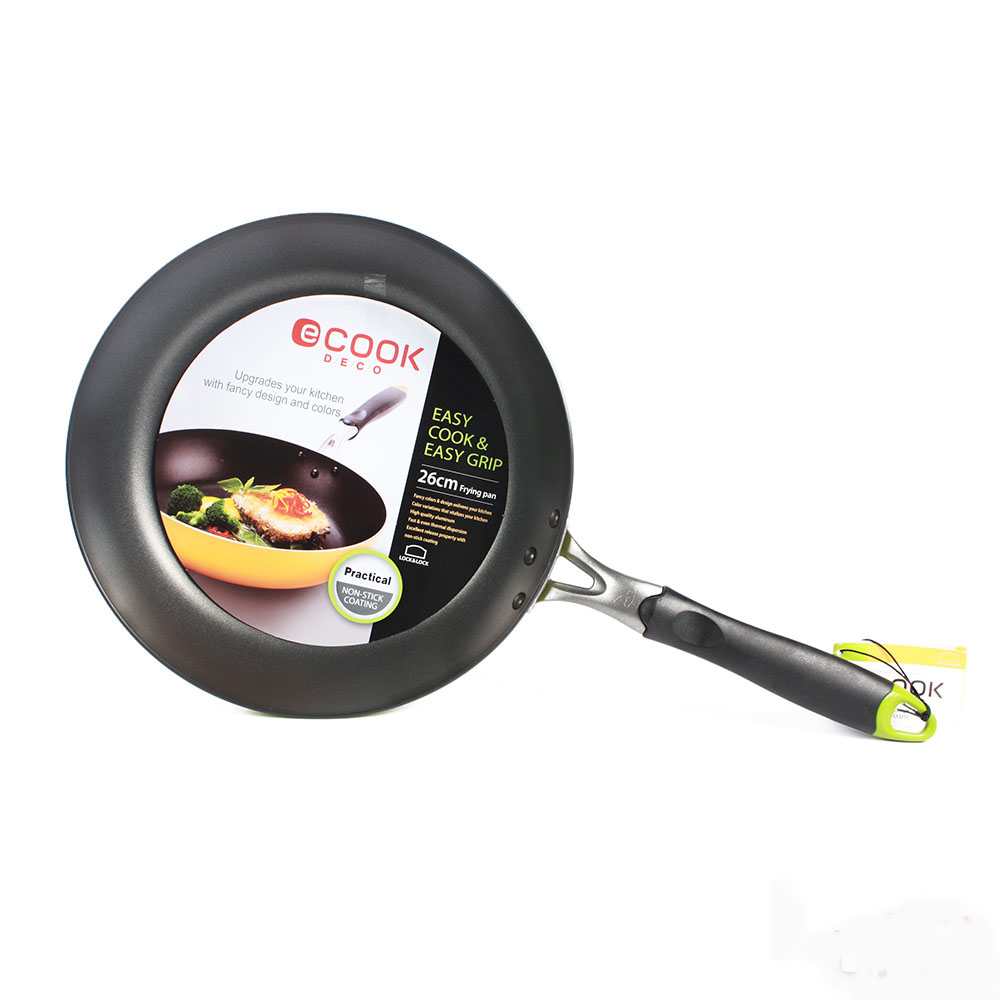 [HCM]Chảo chống dính 26cm  E-Cook Deco Lock&Lock LED2285Y03