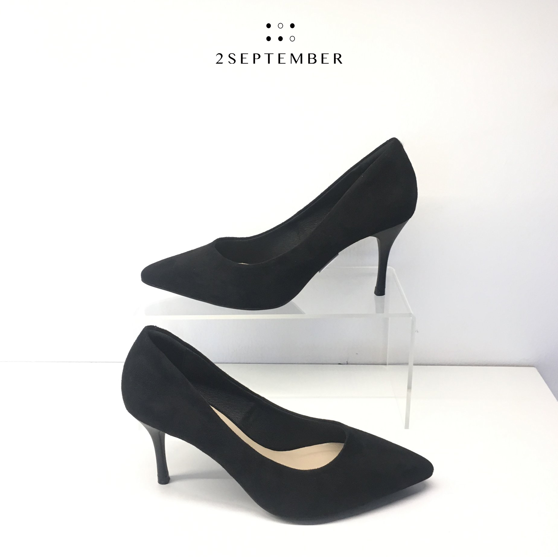 [HCM]Giày cao gót 8cm mũi nhọn 2September Cosmo 8 Black
