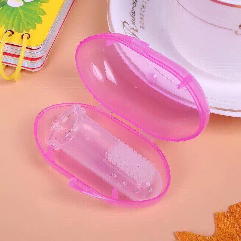 sét 2 rơ lưỡi Đánh răng Silicone cho bé