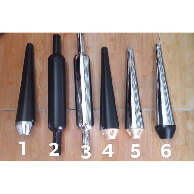 Pô chày, pô cổ chai , độ caferacer, suzuki gd110, gn125, husky125, yb125 , tracker ,67,cd,cl