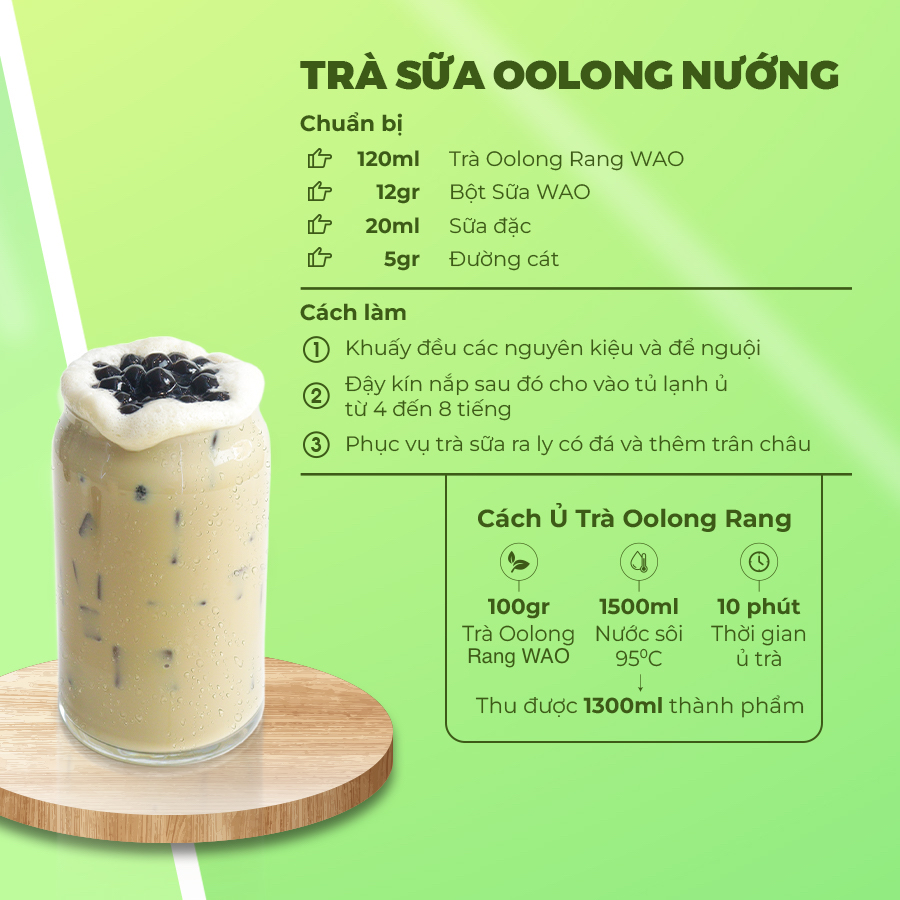 Trà Oolong Rang WAO (1kg) pha trà sữa oolong nướng cực thơm