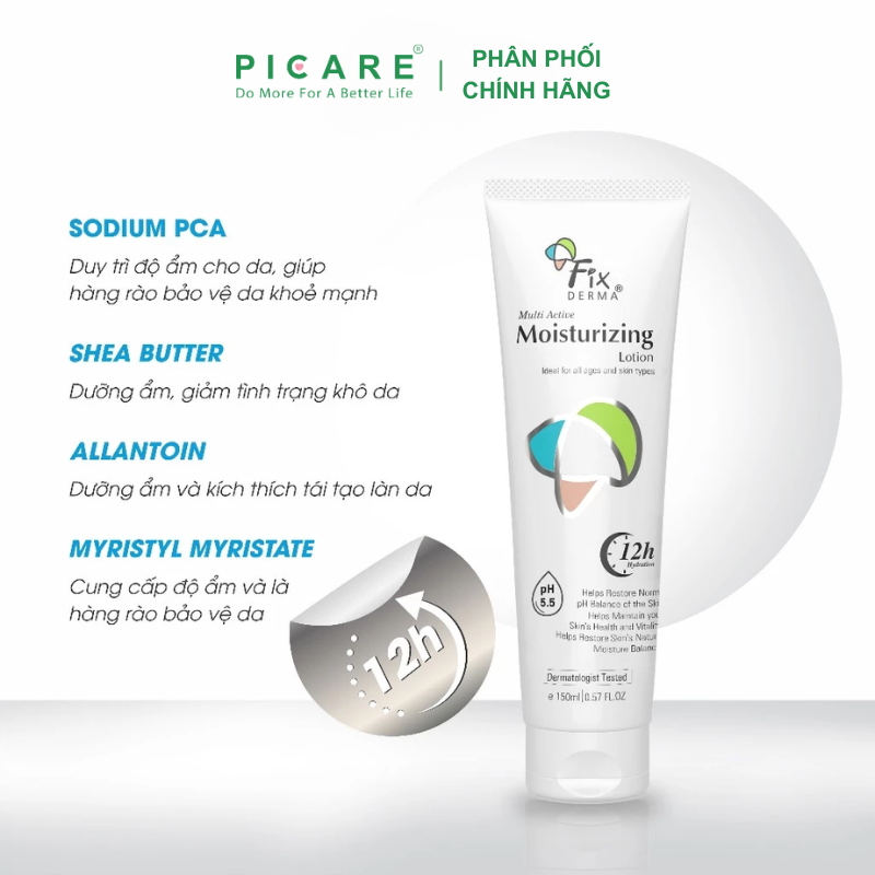 Fixderma Sữa Dưỡng Ẩm Multi-Active Moisturizing Lotion 150ml- PICARE