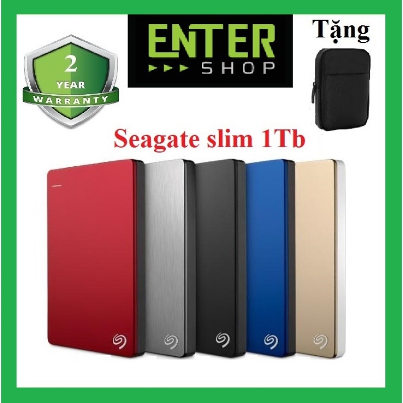 Bảng giá ❀♛  Ổ cứng di động Seagate Slim 1Tb Usb 3.0 Tặng túi chống sốc Phong Vũ