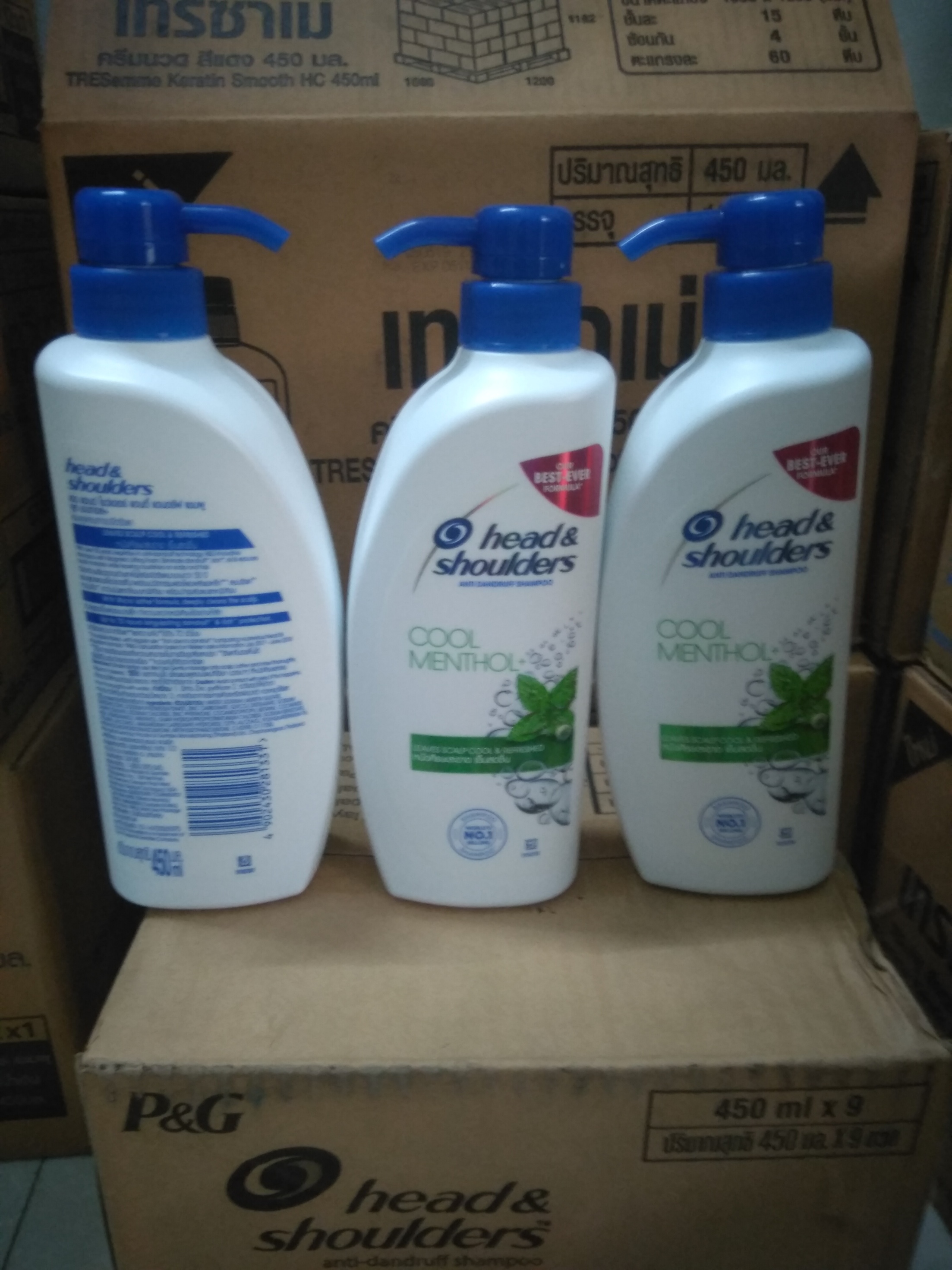 Dầu gội head and shoulder bạc hà 450ml thái lan