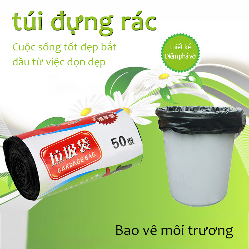 COMBO 15 TÚI ĐEN ĐỰNG RÁC 40x50cm