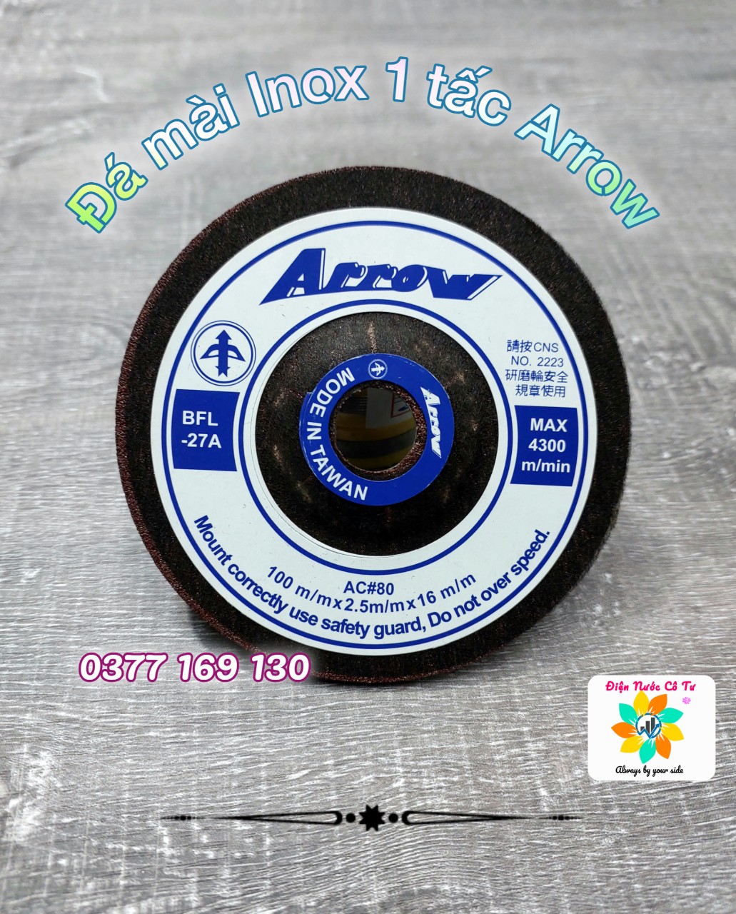 Đá mài Inox 1 tấc xịn Arrow
