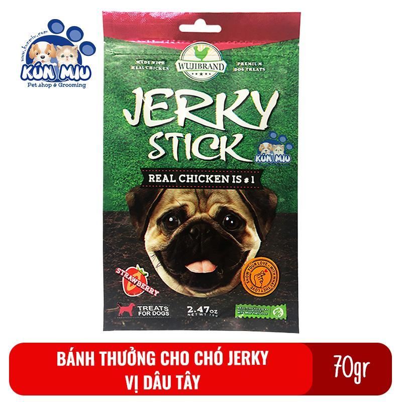 Bánh thưởng cho chó Jerky 70gr Vị dâu tây
