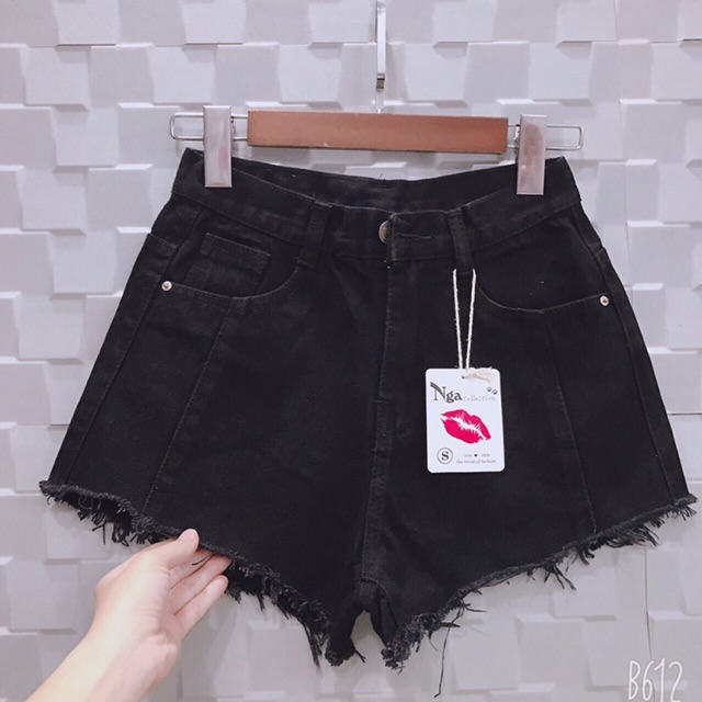 [HCM]Quần shorts jean tua rua basic