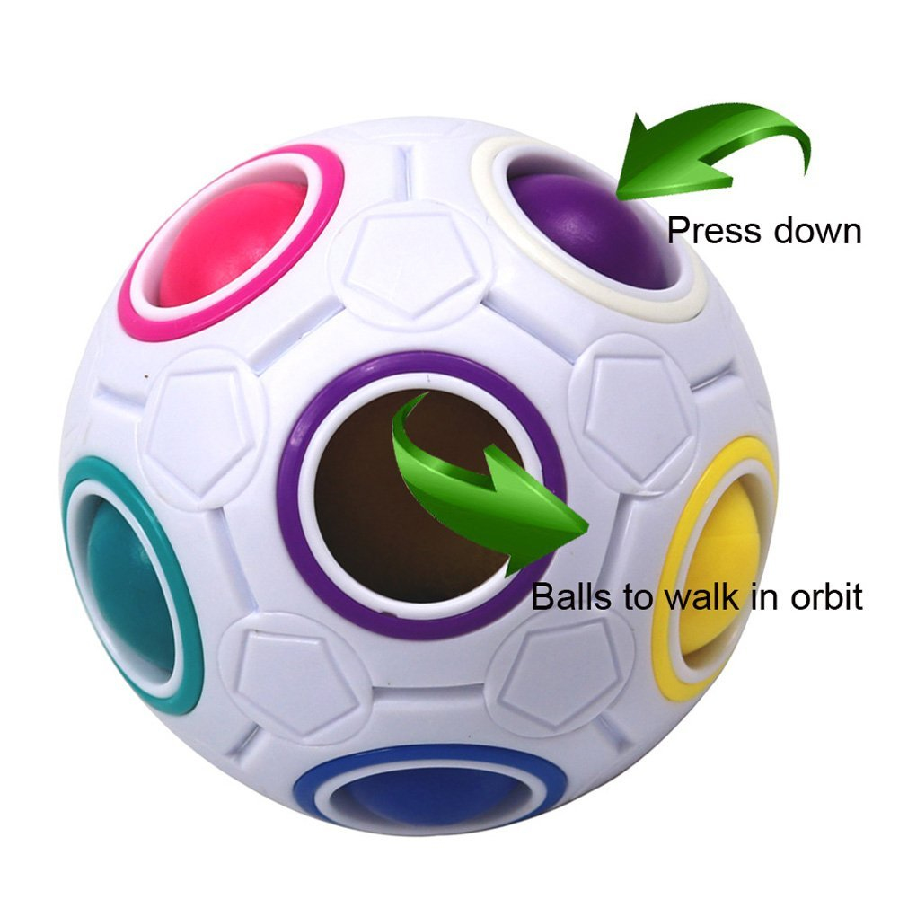 Rubik Rainbow Ball Magic - Đồ chơi rubik phát triển IQ cho trẻ em