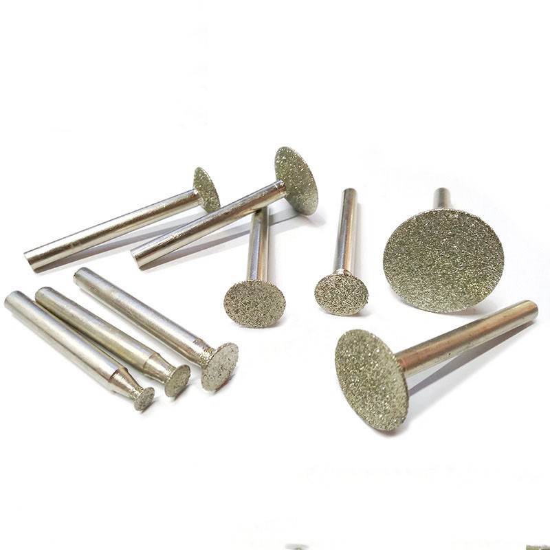 Mũi khắc đá ngọc cốt 6mm đầu mài kim cương hình t - mũi khắc thư pháp trên đá