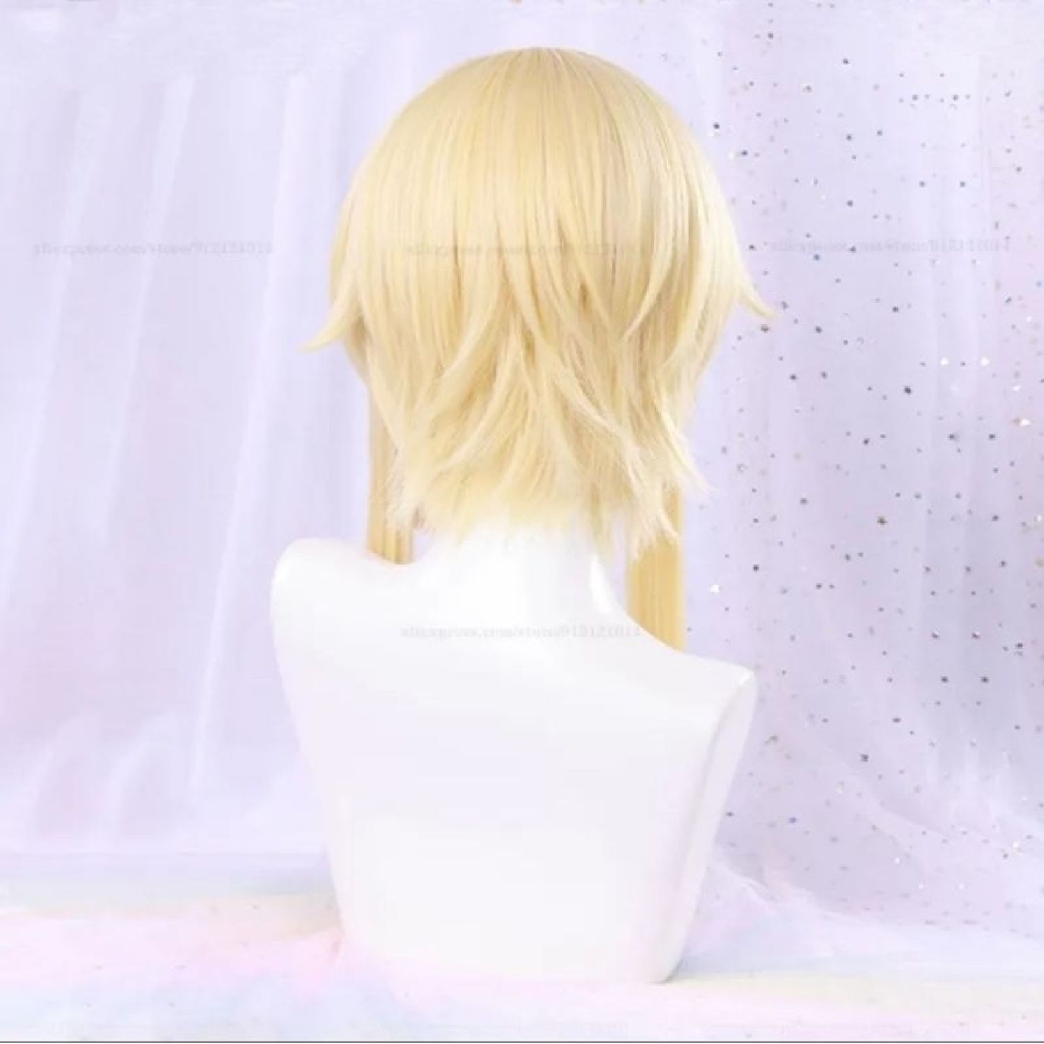[Sẵn] Wig/tóc giả Lumine và Aether Traveller - Genshin Impact màu vàng [Miu Cosplay]
