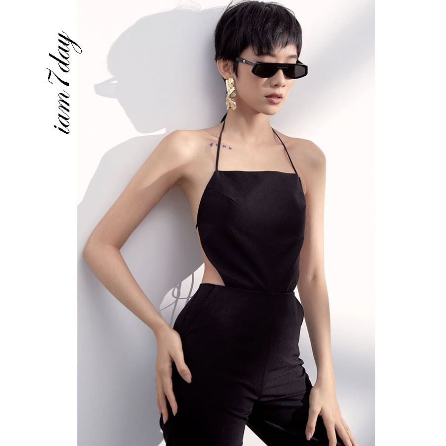 Jum Suit Phối Dây Màu Đen
