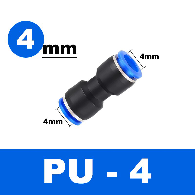 Đầu Nối Nhanh Cắm Ống Phi 4 6 8 10 12 - Combo 10