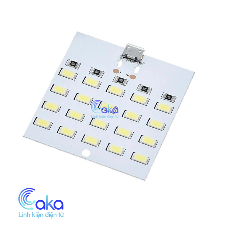 Mạch 20 Led siêu sáng 5V micro usb