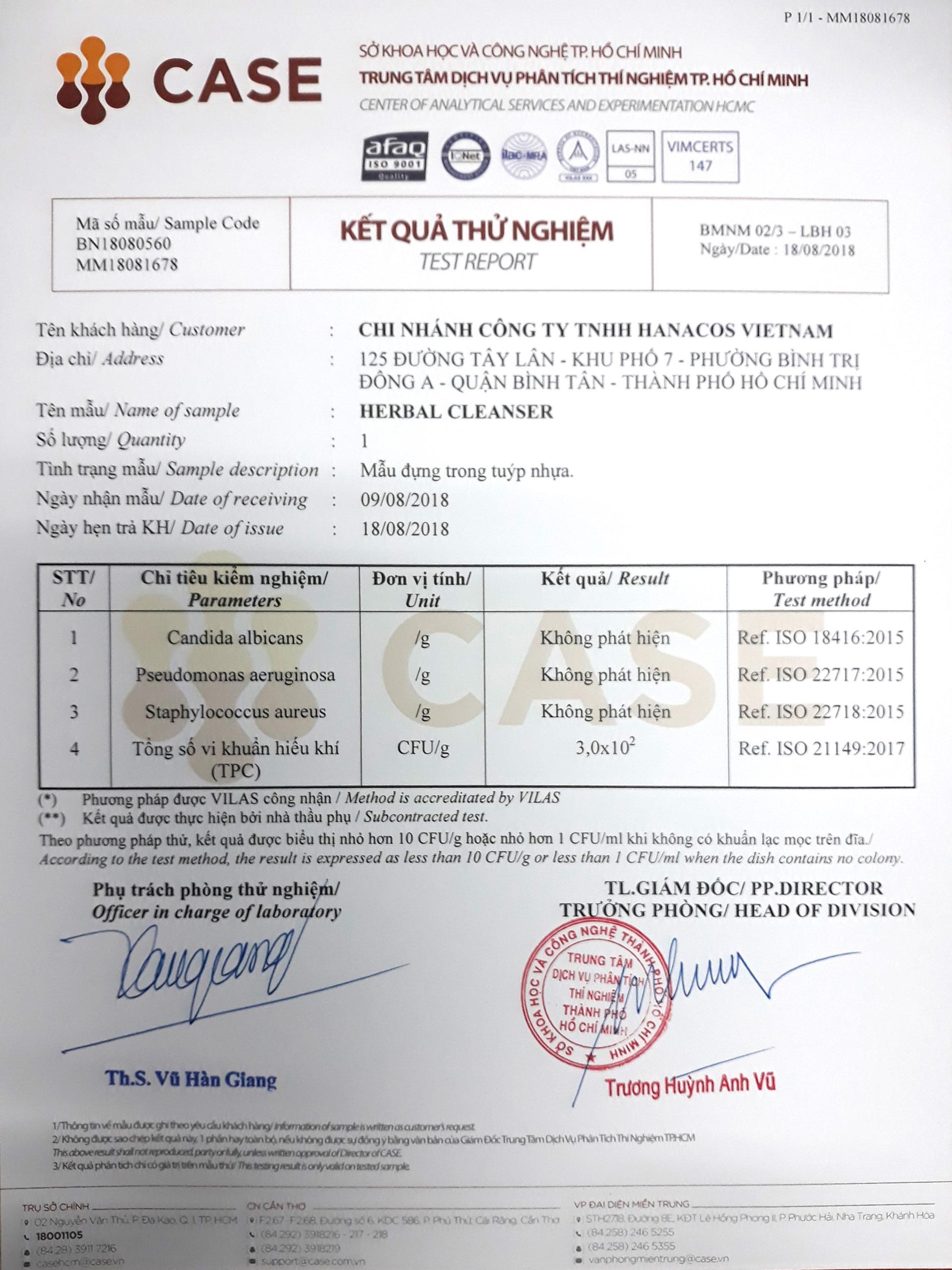 Sữa rửa mặt thảo dược Riori
