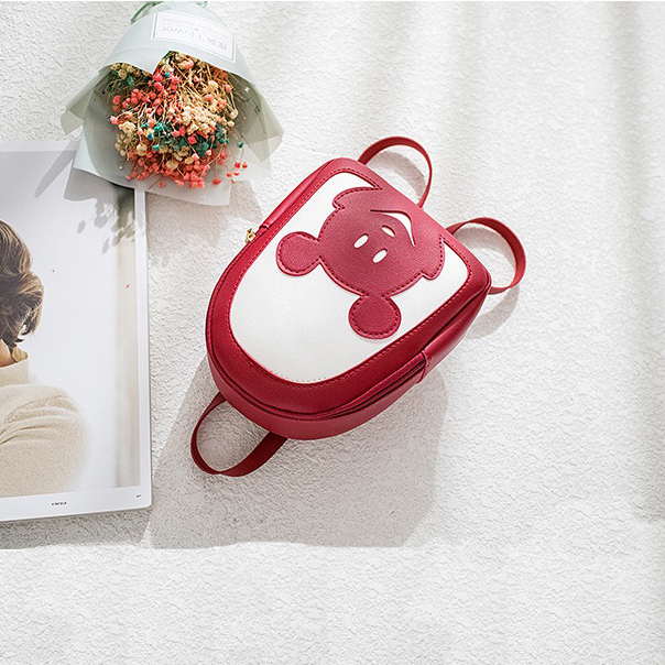 Balo Nữ Hình Chuột Mickey BLMR23 Màu Đỏ