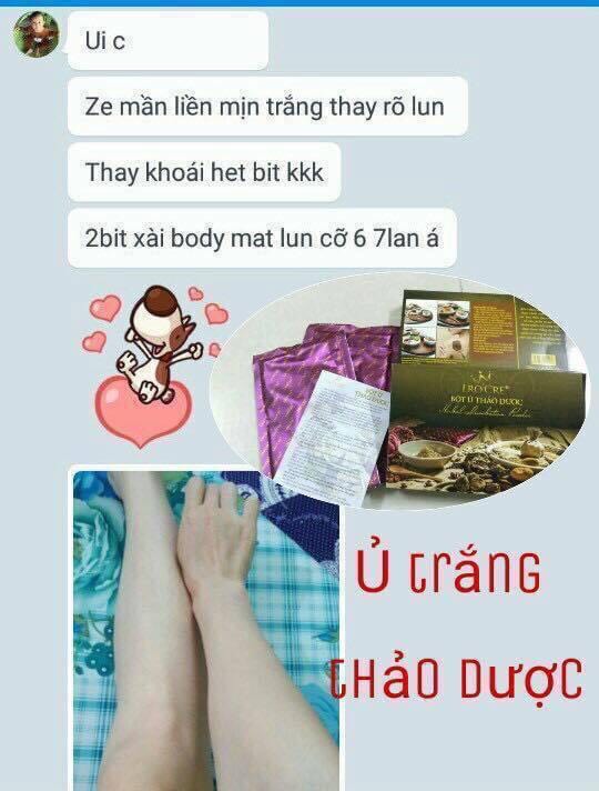 BỘT Ủ TẮM TRẮNG THẢO DƯỢC LRO'CRE
