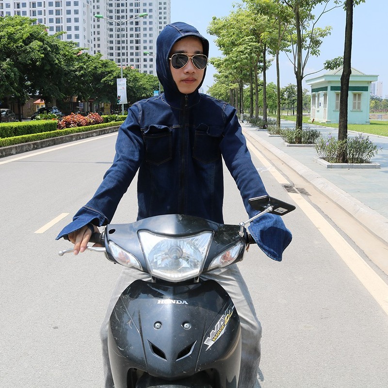 Áo chống nắng nam chất liệu bò