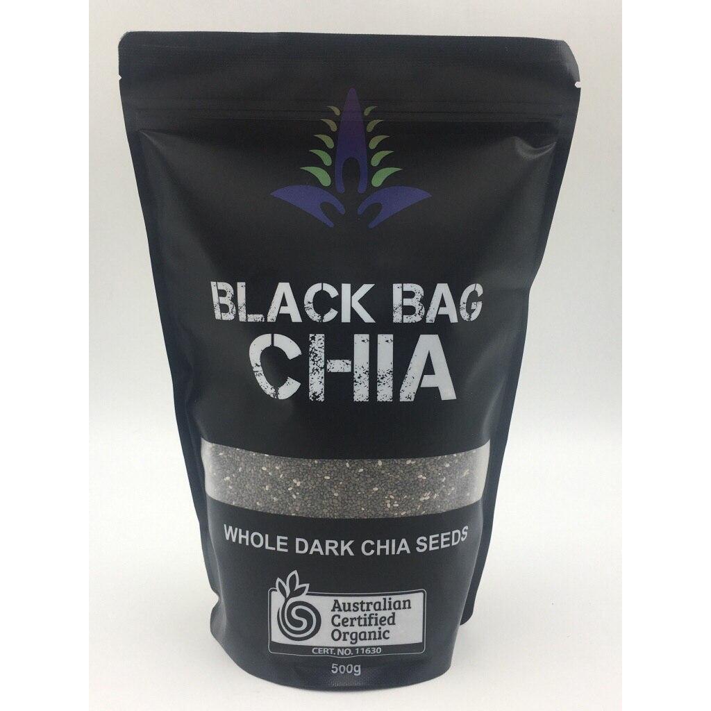 500gr chia black bag úc