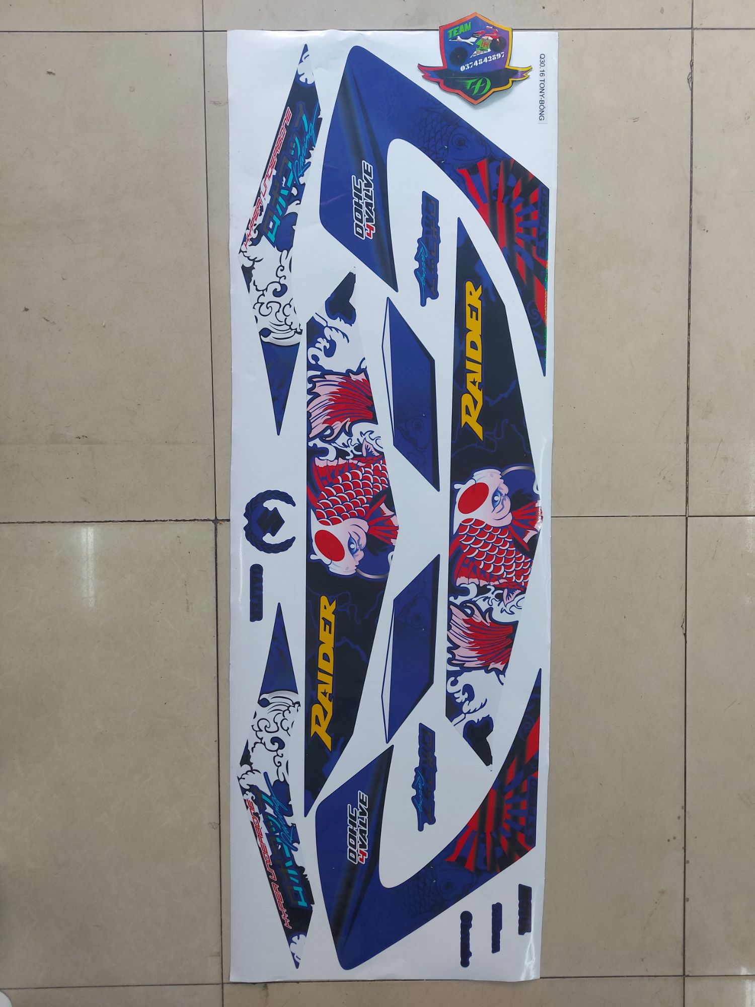 [HCM]Tem rời xe raider xăng cơ 2014