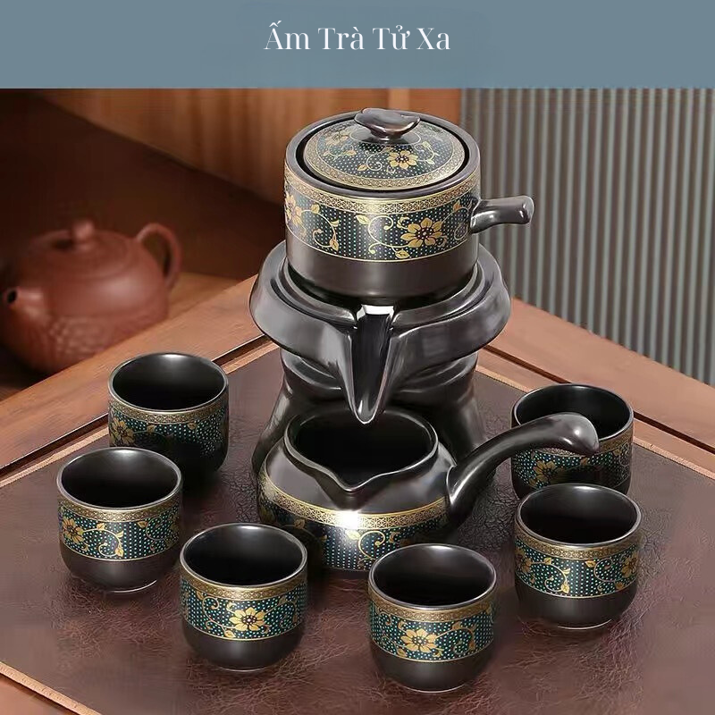 Bộ Ấm Chén Pha Trà Cối Xay Gốm Sứ thương hiệu Gosu