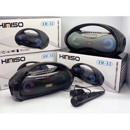 - Loa Bluetooth Kimiso KM-S2full hộp Bass Cực Mạnh Mic hát karaoke cực hay Loa bluetooth xách tay cực tiện lợi Loa karaoke loa bluetooth karaoke