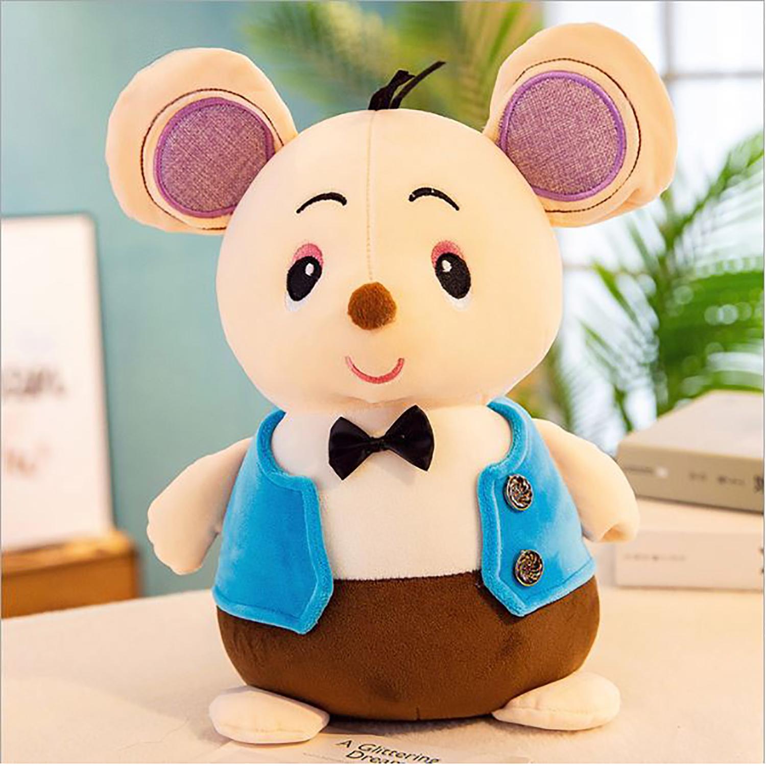 Gấu bông 25cm Chuột áo cute