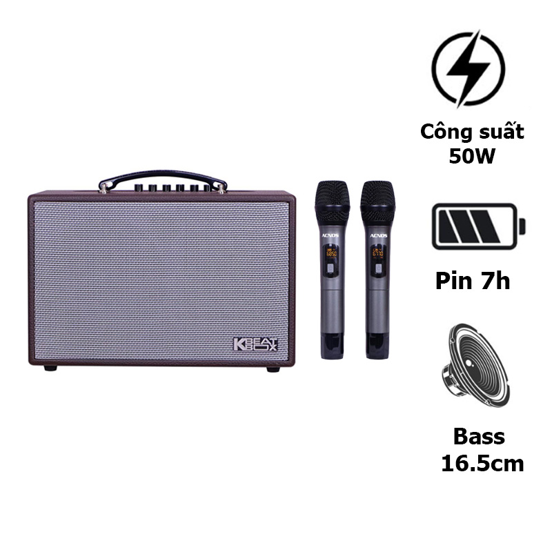 Loa bluetooth không dây acnos cs160 lót da cổ điển- loa xách tay du lịch cực chất -loa nghe nhạc công suất lớn , tích hợp cổng micro 6.5 karaoke micro không dây siêu đỉnh loa siêu trầm ấm.