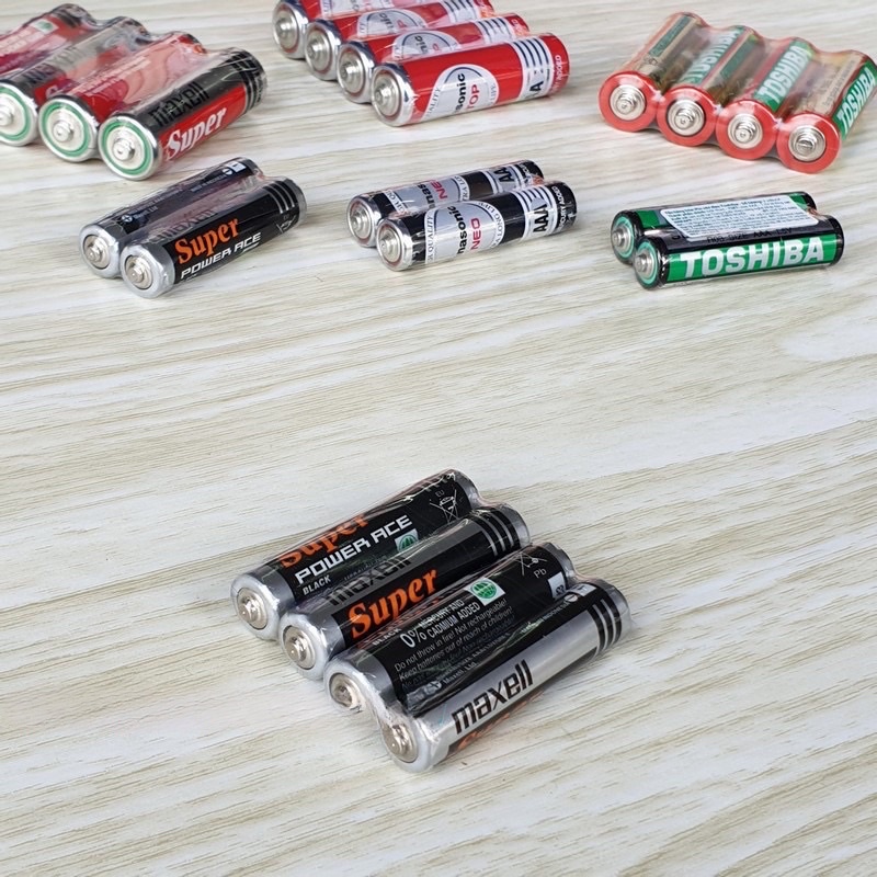Set 4 Pin AA AAA Maxcell / Toshiba Siêu Bền