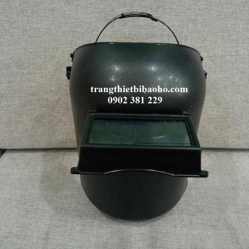 Mặt nạ hàn đội đầu 2 lớp mắt kính trắng và đen Blue Eagle 633P