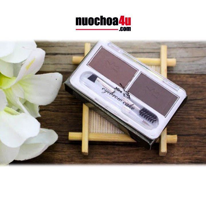 Bột Kẻ Chân Mày 2 Ngăn MIRA EYEBROW CAKE