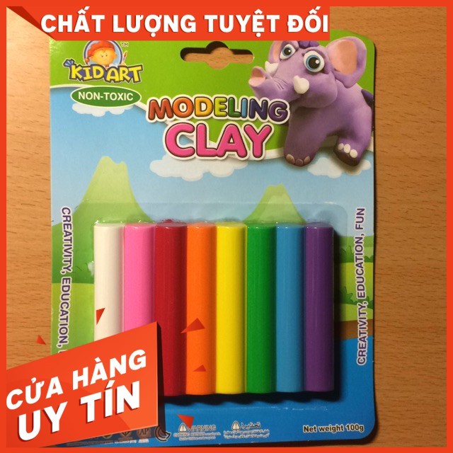 Đất nặn thái lan 8 màu 100g