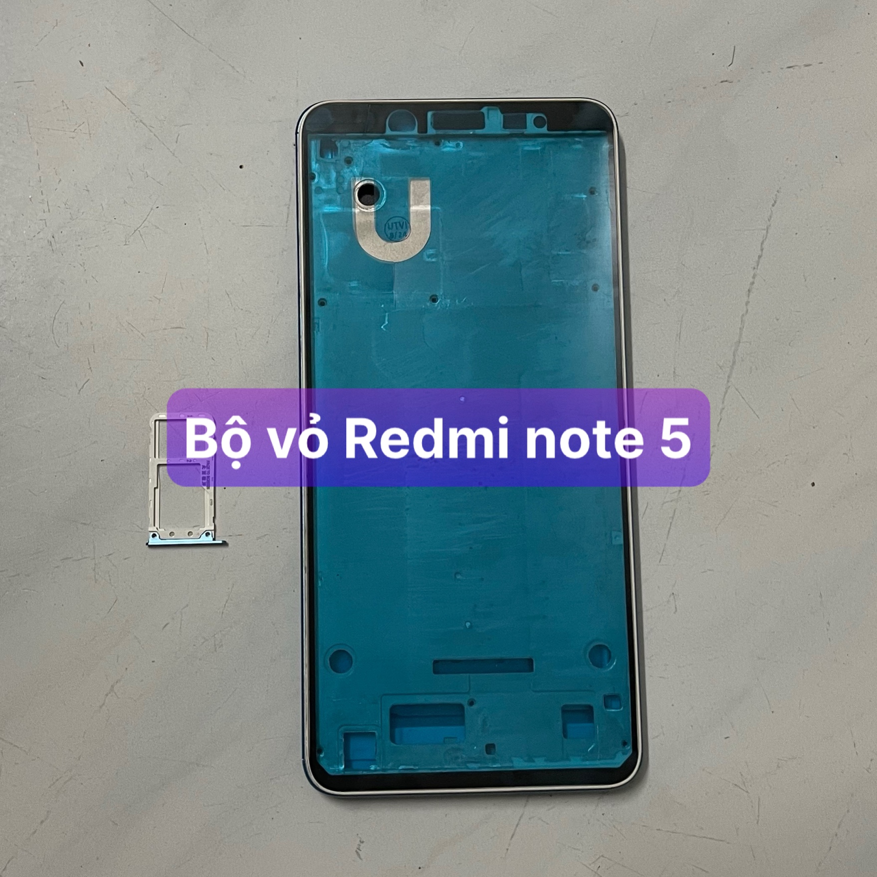 bộ vỏ Redmi Note 5 / Note 5 pro ,kèm khay sim,phím,kính camera